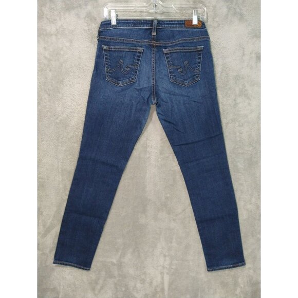 Adriano Goldschmied Jeans Womens 28 Blue Denim The Stilt Cigarette Dark Wash AG - Picture 2 of 9